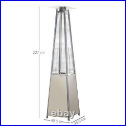 10.5KW Patio Gas Heater Outdoor Pyramid Propanes Heater with Cover