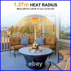 11000 BTU Portable Patio Tabletop Heater Outdoor Propane Gas Heater With Tip-over