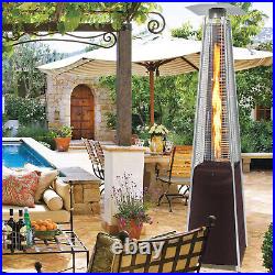 11KW Outdoor Patio Gas Heater Freestanding Pyramid Propane Heater Garden Yard