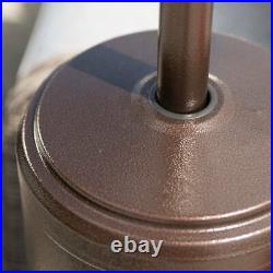 12kW Gas Patio Heater Freestanding Powder Coated Steel in Bronze by Heatlab