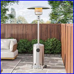 13KW Gas Patio Heater Free Standing Power Stainless Steel Outdoor Burner Garden