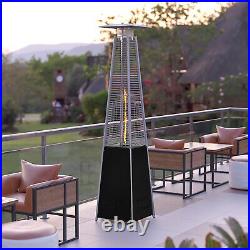 13KW Outdoor Garden Gas Patio Heater Standing Propane Pyramid Flame +RegulatHose