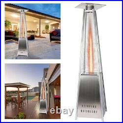 13KW Outdoor Patio Gas Heater Garden Pyramid Propane Heater with Regulator, Hose