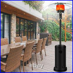 13KW Patio Gas Heater Freestanding Warm Wicker Rattan Courtyard Outdoor Garden