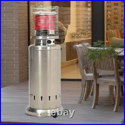 13KW Patio Gas Heater Outdoor Heating Warmer Cylinder Garden Cooking Stainless