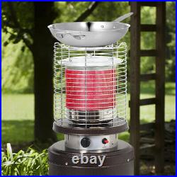 13KW Steel Patio Gas heater Outdoor Garden BBQ Gril Fire Boil Water/Coffee Top