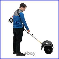 2.3HP Gas Power Sweeper Handheld Petrol Brush Sweeper For Driveway Garden Patio