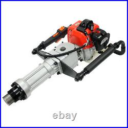 2.5HP 52cc 2 Stroke Gas Pile Driver T Pole Post Fence Portable Fencing Hammer