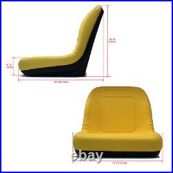 (2) HIGH BACK Seats for John Deere Gator Gas & Diesel Model 4x2 4x4 HPX & TH 6x4