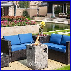 30000BTU Propane Gas Fire Pit Table Outdoor Square Fire Table Backyard Poolside