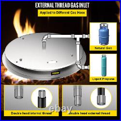 31 Round Drop in Fire Pit Pan for Gas Propane Burner Linear Heater Garden Patio