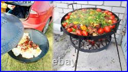 400 mm. Premium Uzbek Kazan Cooking Disc Discada High Heat Disc BBQ, Cowboy Wok
