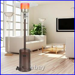 46000 BTU Commercial Bronze Outdoor Gas Patio Heater 13KW With Wheels 87in/7.25ft
