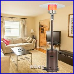 46000 BTU Commercial Bronze Outdoor Gas Patio Heater 13KW With Wheels 87in/7.25ft