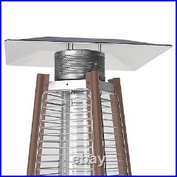 48000BTU Pyramid Gas Propane Patio Heater Commercial/Garden Use, Stainless Steel