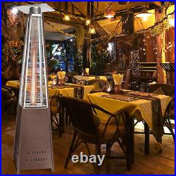 48000BTU Pyramid Gas Propane Patio Heater Commercial/Garden Use, Stainless Steel