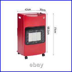 4.2kw Mobile Calor Foldable Gas Heater Portable Butane Cabinet Heating Regulator