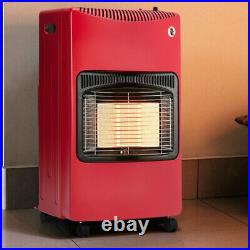 4.2kw Portable Fire Calor Gas Heater Lpg Cabinet Butane Regulator Hose Castors