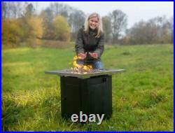 ACTIVA Gas 12,5 kW Feuerstelle Gasfeuerstelle Merida Edelstahl