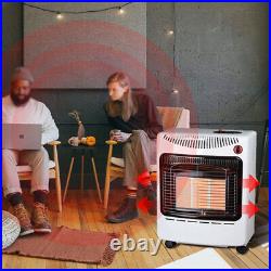 Adjustable Vertical Patio Infrared Heater Outdoor Garden Gas Warmer with Wheels