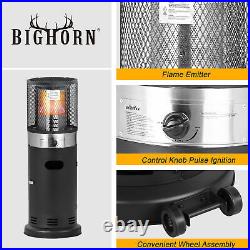 BIG HORN 6KW Black Commercial Outdoor LP Propane Gas Patio Heater Standing