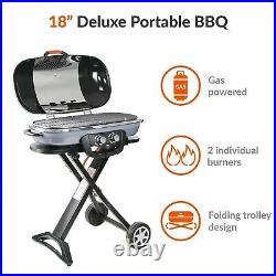 Boss Grill Deluxe Portable Gas BBQ With Trolley