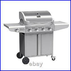 Boss Grill Kentucky Premium 4 Burner Gas BBQ Silver stainless steel