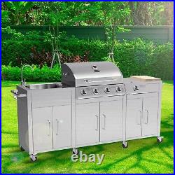 Boss Grill Texas Outdoor Kitchen in Full Stainless Steel