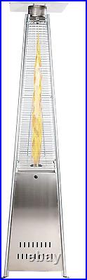 Brand New Boxed Pyramid Gas Patio Heater in Silver