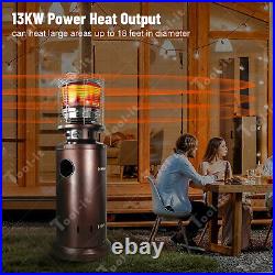 Bullet Outdoor Patio Heater 13kw Table Floor Standing Stainless Steel LP Gas