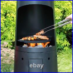 Casa Mia Primo Gas Chiminea Patio heater with cooking griddle