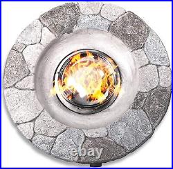 Centurion Supports Fireology KALUYA Grey Lavish Garden & Patio Gas Fire Pit