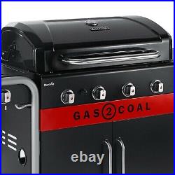 Char-Broil Gas2Coal 2.0 440 4 Burner Dual Fuel Gas & Charcoal BBQ Grill 140939
