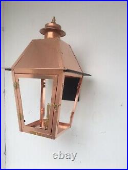 Copper Gas Lantern Legendary Lighting Natural Gas
