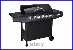 CosmoGrill 6+1 Gas Burner Grill BBQ Barbecue Inc Side Burner 93422 with Cover