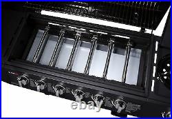 CosmoGrill 6+1 Gas Burner Grill BBQ Barbecue Side Burner BBQ D68