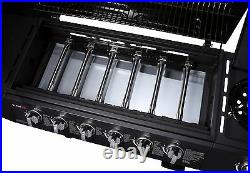 CosmoGrill 6+1 Large Gas Burner Grill BBQ Barbecue incl. Side Burner 93422