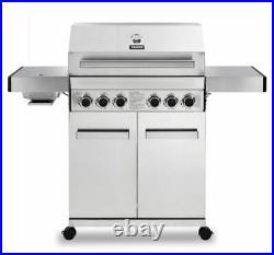 CosmoGrill Barbecue Platinum Gas Grill 4+2 Stainless Steel Outdoor BBQ