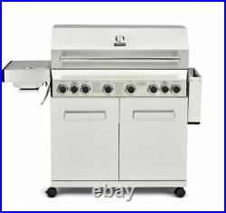 CosmoGrill Platinum Gas Grill BBQ 6+2 Stainless Steel For Outdoor Barbecue