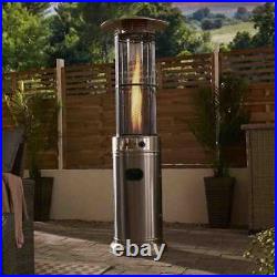 Cylinder Gas Garden Outdoor Patio Steel Heating Freestanding Flame Heater