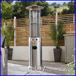 Cylinder Gas Garden Outdoor Patio Steel Heating Freestanding Flame Heater