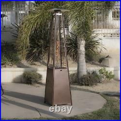 Dealourus Quartz 13kw Gas Patio Heater Garden Pyramid Outdoor With Wheels Tube