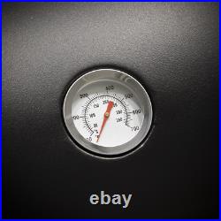 Dellonda 2 Burner Gas BBQ Piezo Ignition Thermometer Shelves Polyurethane Wheels