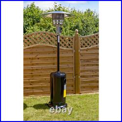 Dellonda Outdoor Garden Gas Patio Heater 13kW Commercial & Domestic Use Black