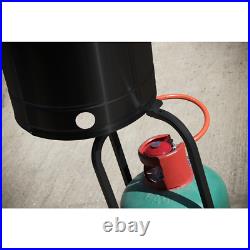 Dellonda Outdoor Garden Gas Patio Heater 13kW Commercial & Domestic Use, Black