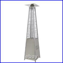 Dellonda Pyramid Gas Patio Heater 13kW Commercial/Garden Use Stainless Steel
