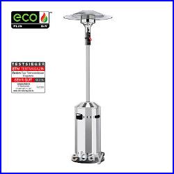 ECONOMICAL patio gas heater burner garden stainless steel + COVER Fast delivery