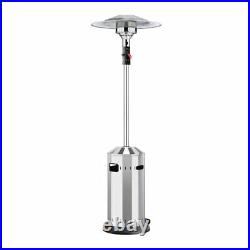 ECONOMICAL patio gas heater burner garden stainless steel + COVER Fast delivery