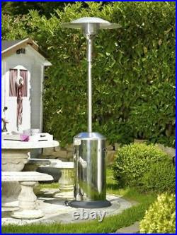 ECONOMICAL stainless steel garden patio gas heater burner + COVER Fast delivery