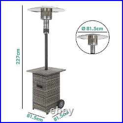 ElectriQ EQODHMGR Refurbished Mushroom Outdoor Gas Patio Heater Gre A1/EQODHMGR